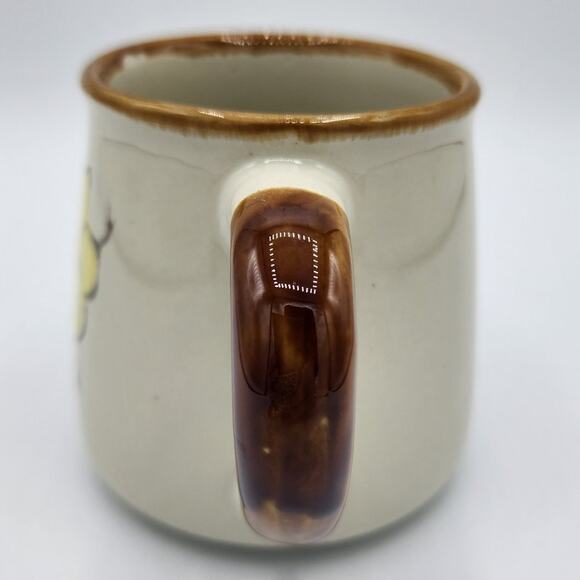 Vintage 1970 Korean Stonecrest Julia Springtime Yellow Flower Ceramic Coffee Mug - Picture 4 of 6